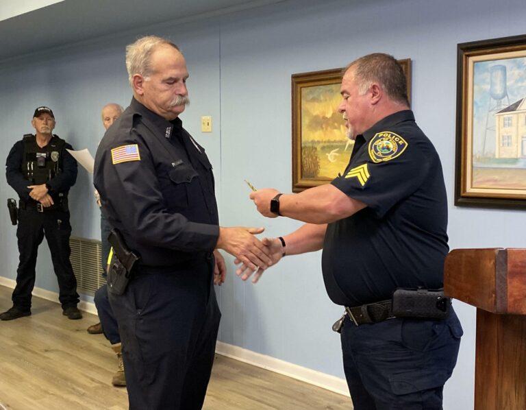 Bonifay police officers recognized for years of service