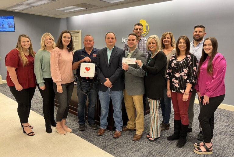 First Federal Bank donation helps Bonifay Fire-Rescue purchase life-saving AED