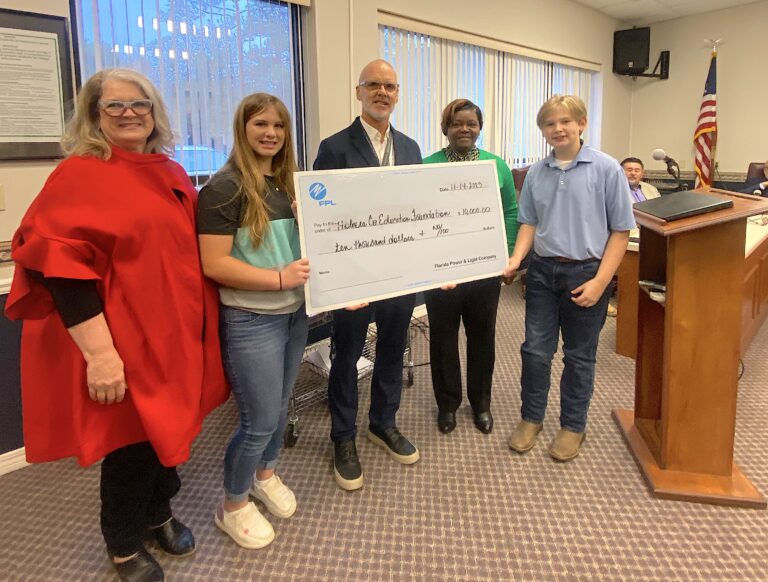 Florida Power & Light Company provides 10K to set students on a healthy track to healthier lifestyles